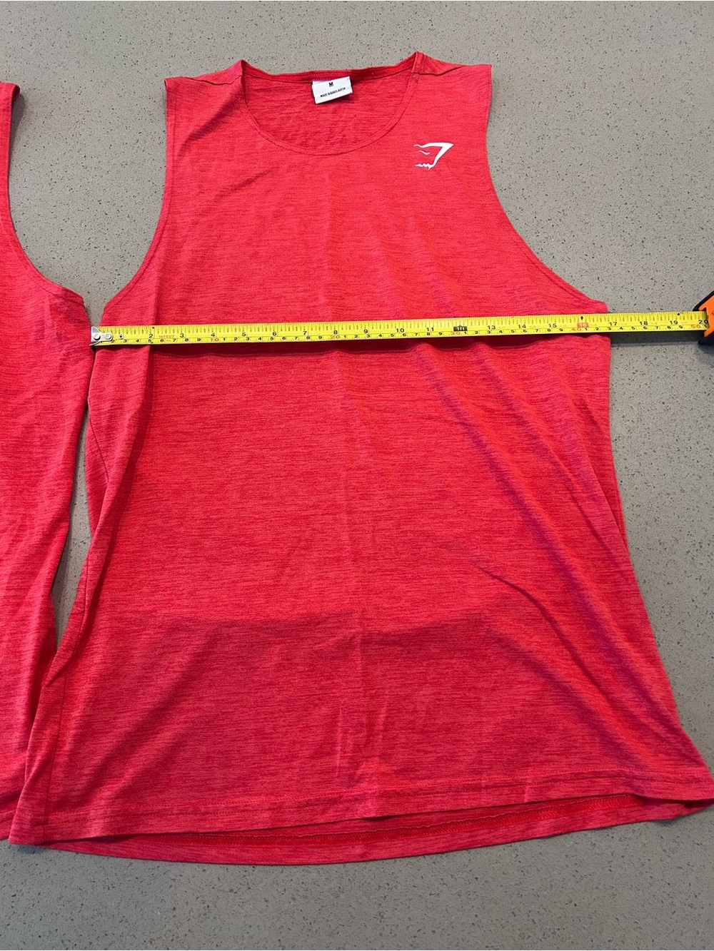Gymshark Red Heathered Men’s Muscle Tank